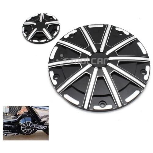 2pcs Derby Timing Timer Cover for Harley Touring Road King Electra Glide Street Glide Softail Dyna FLHRS FLTFB FLHX 1999-2017