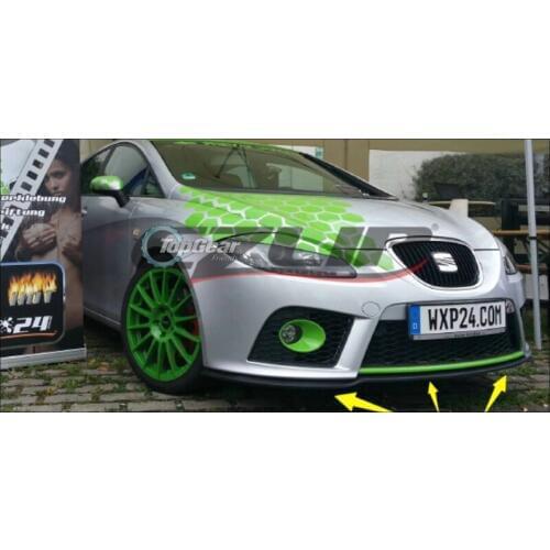 Bumper Lip Deflector Lips For SEAT Exeo Front Spoiler Skirt For TopGear Friends Car Tuning View / Body Kit / Strip