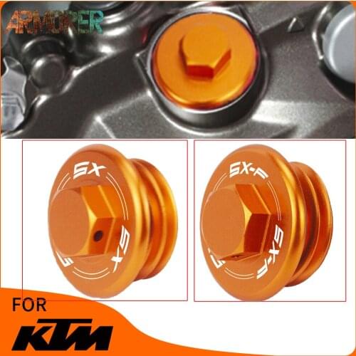 For KTM 65 85 125 150 250 SX 250 350 450SX-F 2018 2019 2020 Motorcycle CNC Engine Oil Filler Screw Cover Plug Accessories 2021