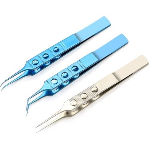 Surgery tool instrument 11cm stainless steel ophthalmic microsurgical instruments Ophthalmic forceps with hook platform