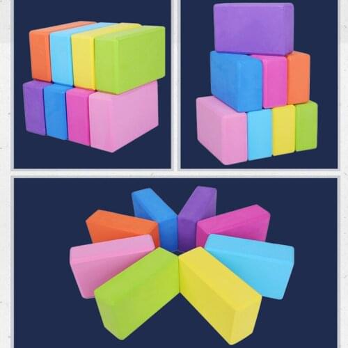 Gym Fitness Yoga Tool 2021 Hot EVA Yoga Cork Block Pilates Foam Brick Home Stretch Exercise Training Bodybuilding Equipment