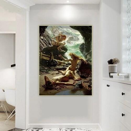 Home Decor John The Cave of the Storm Nymphs Canvas Painting Pictures Wall Art Printed Modular Poster Frame Artwork Living Room