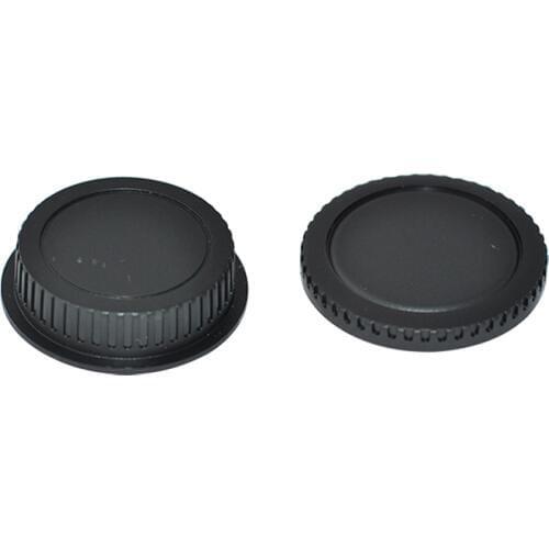 50Pairs/lot camera Body cap + Rear Lens Cap for Canon 1000D 500D 550D 600D EF EF-S Rebel T1i eos Camera