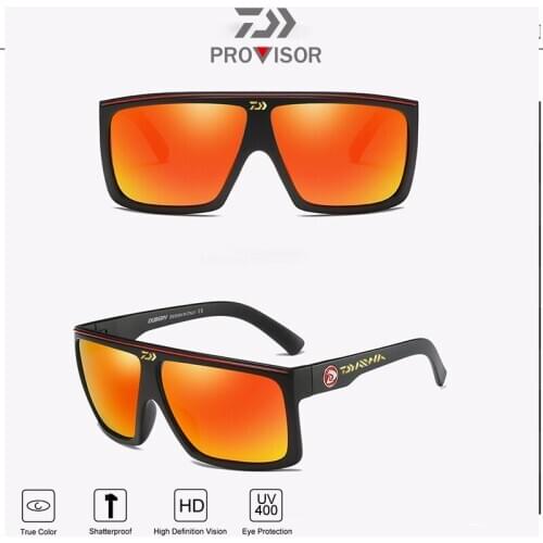 Daiwa Mens Outdoor Anti-UV Fishing Sunglasses 2020 Daiwa Fashionable New Big Frame Riding Sports Windproof Sunglasses