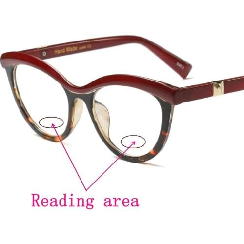 2020 New Double Light Reading Glasses Women Men Presbyopia Multifocus Eyeglasses Diopter Hyperopia Prescription Eyewear NX