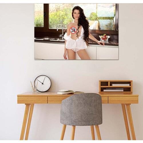 Sexy Girl Wallpaper Beautiful Model Artwork Posters Wall Art Canvas Paintings for Room Decor
