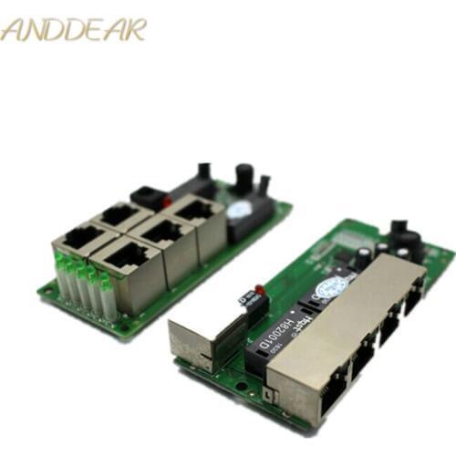 OEM high quality mini cheap price 5 port switch module manufaturer company PCB board 5 ports ethernet network switches module