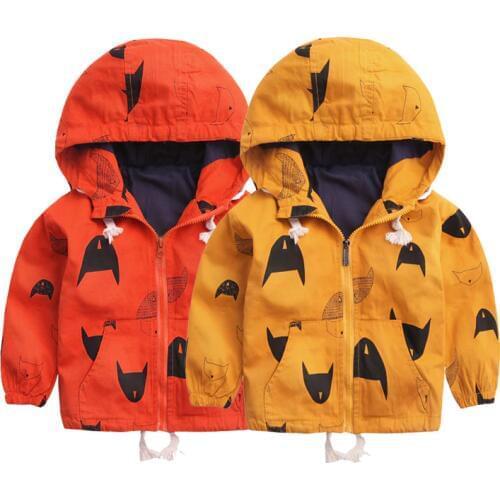 Autumn Winter Baby Boy Jacket Girls Coat Fashion Kids Cartoon Outerwear & Coats Boys Clothes Children Windbreaker Kid Jackets