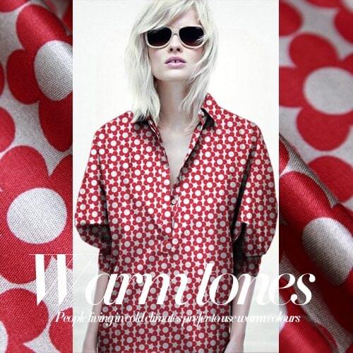 Polyester cotton blended fabric printing fashion skirt dress cotton fabrics wholesale high quality cotton cloth