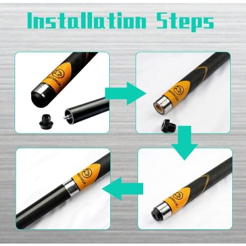 PREOAIDR Billiard Cue Extension 21cm 4.9oz Matte Surface Cue Extended Professional For PREOAIDR Pool Cue Billiard Accessories