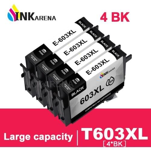 T603XL 603 XL Ink Cartridges Compatible for Epson XP-2100 XP-2105 XP-3100 XP-3105 XP-4100 XP-4105 WF-2810 WF-2830 WF-2850