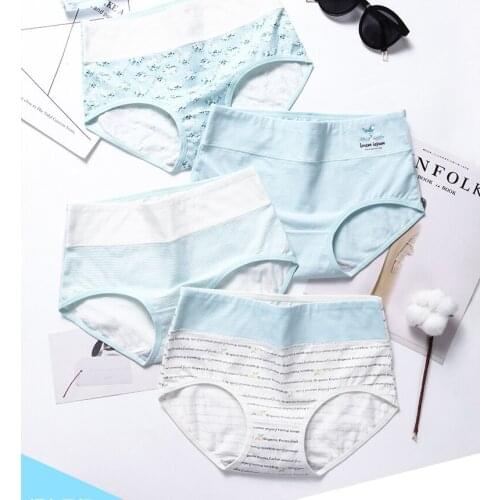 3PCS/lot Women Panties Cotton High Waist Slimming Lady Underwear Girls Seamless Briefs Sexy Female Breathable Lingerie Dropsip