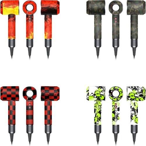 High quality electric blower professional hair dryer accessory 3m vinyl stickers skins for dyson wrap decals