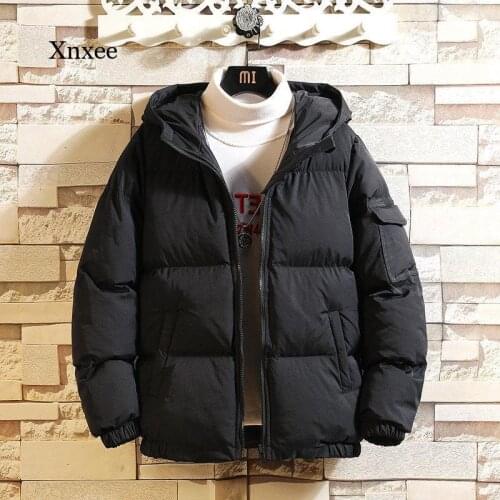 2021 Winter Plus Size Mens New Loose Fashion Corduroy Parka Jacket Mens Casual Parka Bubble Jacket