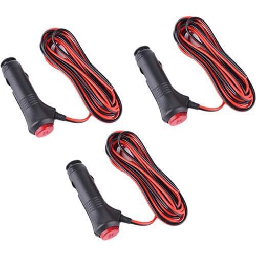10x 1.5m 12V Car Cigarette Lighter Power Plug Extension Cable Switch & 10A