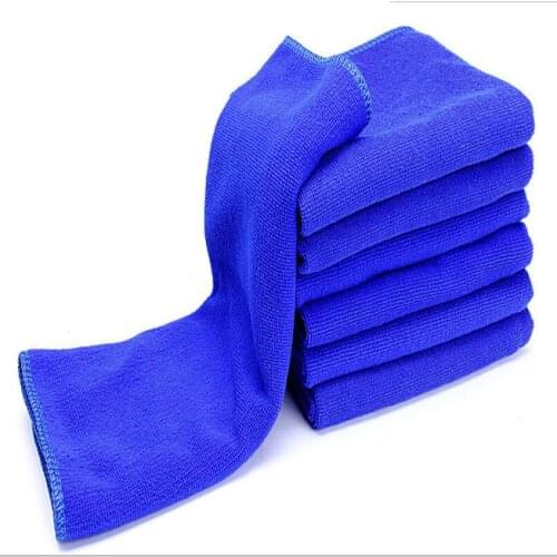 Auto 6PCS Blue Absorbent Wash Cloth Car Auto Care Microfiber Cleaning Towels Car Home Cleaning Micro fiber Towel Accessories