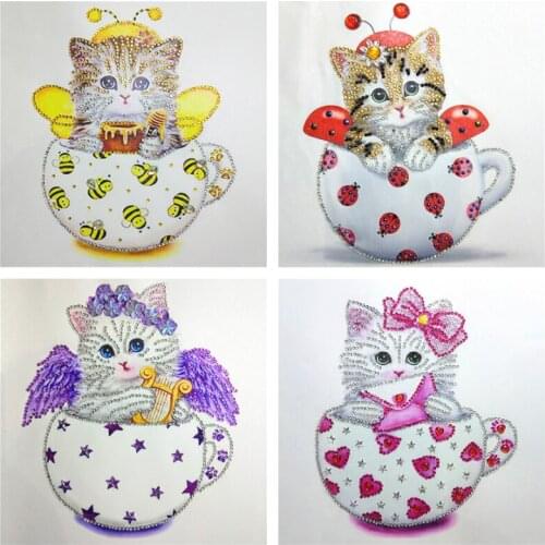 5D DIY Diamond Painting Special-shaped Drill Cute Car Diamond Embroidery Animal Stitch Kit Home Decor Handmade Gift Crafts