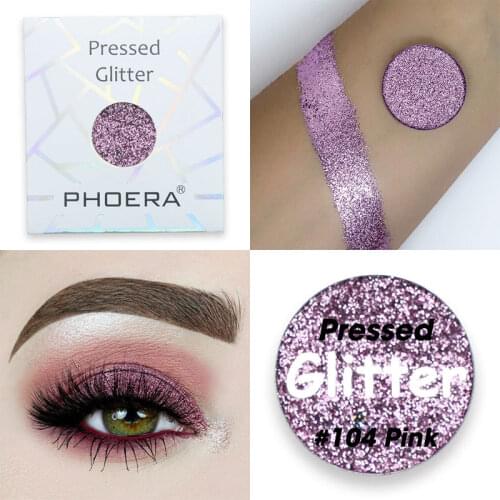 1PC PHOERA Shiny Pearlescent Eyeshadow Glitter Waterproof Liquid Eye Shadow For Eyes Makeup Metallic Long Lasting Cosmetic TSLM1