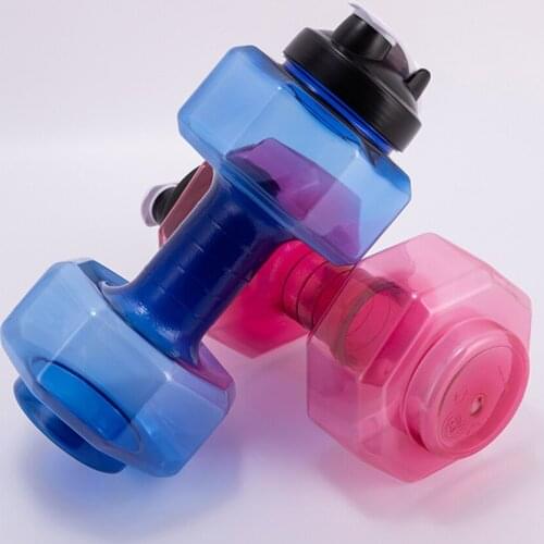 2.6 L Dumbbells Large Water Bottle Sports Running Fitness Kettle Gym Exercise Sport Exercise Fitness Dumbbell Drink Cup