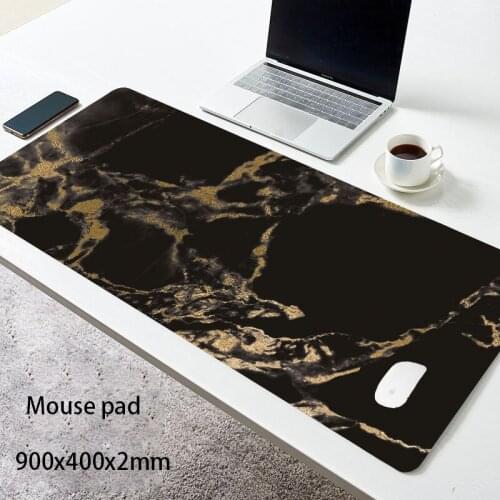 Large Marble Grain Soft Mouse Pad Office Computer Desk Mat Modern Table Game Keyboard Laptop Cushion Accessories