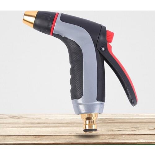 Household High Pressure Car Wash Water Gun Aluminum Alloy Gun Body Copper-plated Gun Head Multifunctional Garden Watering Gun
