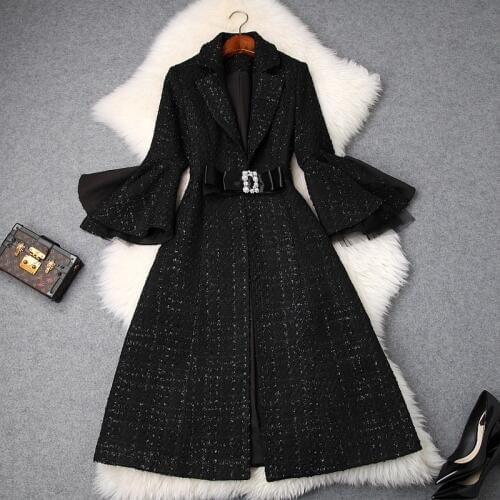 Cocochoose Womens Black Coats