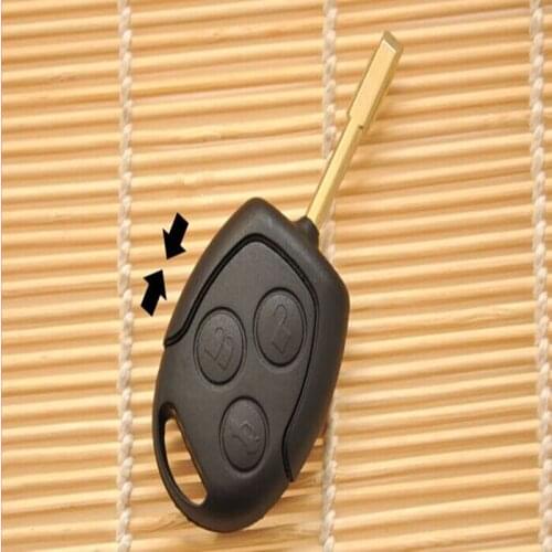 DAKATU 3 Buttons Remote Key Fob Shell For Ford Mondeo Fiesta Focus Ka Transit Uncut Key Case