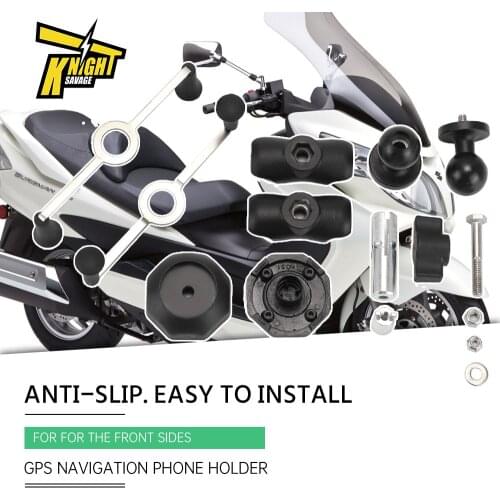 GPS Navigation Phone Holder For SUZUKI AN 650 Burgman 2004-2017 Motorcycle Accessories Frame Bracket Support Stand Mount Motos