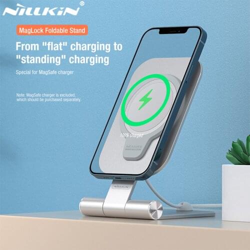 NILLKIN Apple Magsafe Charger Holder For IPhone12mini 12 Pro Max Foldable Magnetic Wireless Fast Charging Phone Stand Accessorie
