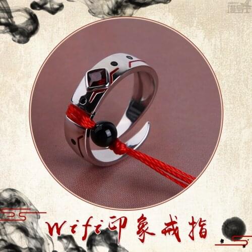 Hot Anime Rings Grandmaster of Demonic Cultivation Weiwuxian 925 Sterling Silver Finger Ring Fashion Adjustable Decorations Gift
