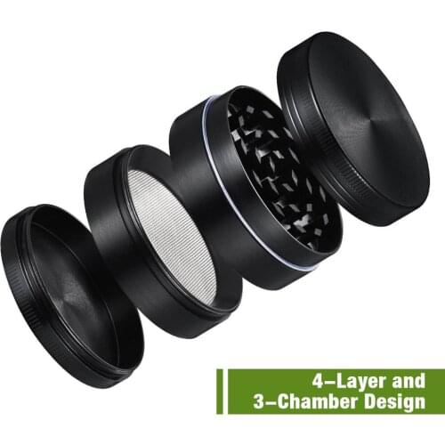 Aluminum alloy metal grinder weed tobacco grinder 4-layer grinder smoking set grinder weed grinder 40mm