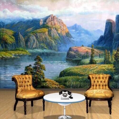 3D Oil Painting Large Size Photo Wallpaper Mural for Living Room Home Wall Decor Custom Any Size papel de parede Wallcoverings