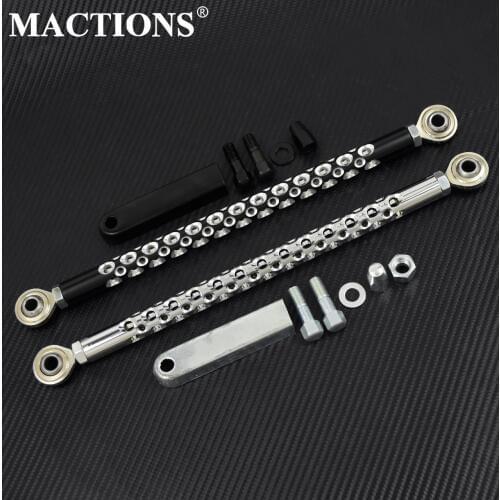 Motorcycle Round Gear Shift Linkage Shift Lever Shifter Link Black/Chrome For Harley Touring Tour Glide Road Glide FLHR 1986-17