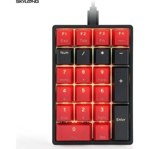 SKYLOONG SK21 Mechanical Numeric Keyboards Mini Gaming Bluetooth 21 Keys Tablet Laptop Desktop Gaming Keyboard Mechanical Switch