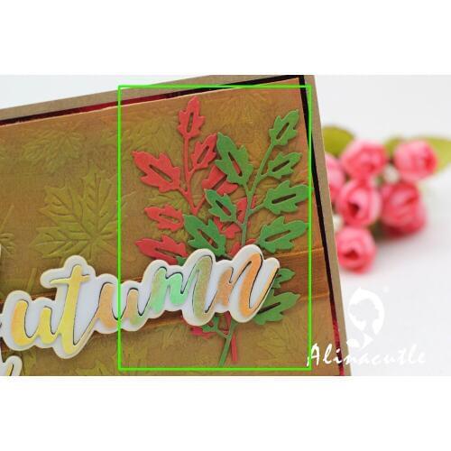 METAL CUTTING DIES cut AlinaCraft leaf leaves branch tree Scrapbooking paper craft card album embossing punch stencil art cutter