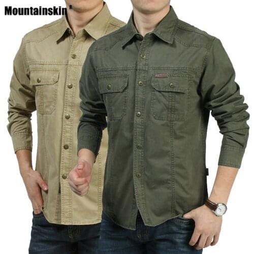 Mountainskin Mens Spring Outdoor Sports Hiking 6XL Shirts Fishing Trekking Tactics Jackets Camping Thin Solid Clothing VA926