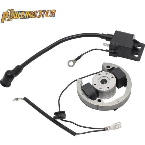 Stator Rotor Ignition Coil Kit Magneto Replacement Ignition Coil Stator Flywheel for SX Pro Junior Sr Jr 50cc 2000-2013