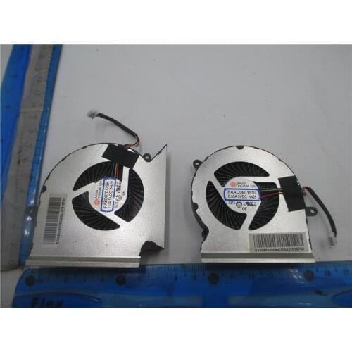 Laptop cpu gpu cooling fan cooler radiator for MSI GE65 GP65 9SD MS-16U1 MS-16U2 PABD07012SH N425 PAAD06015SL N426 DC 5V 0.55A