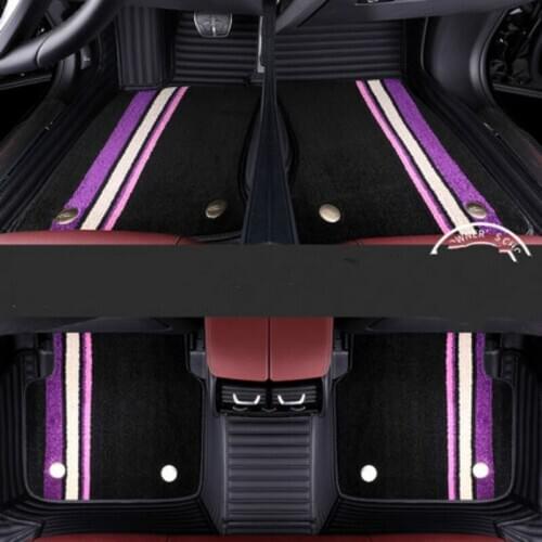 Custom Full Covered No Odor Waterproof Wire Loop Carpets Durable Car Floor Mats for Land Rover Discovery Freelander Range Rover