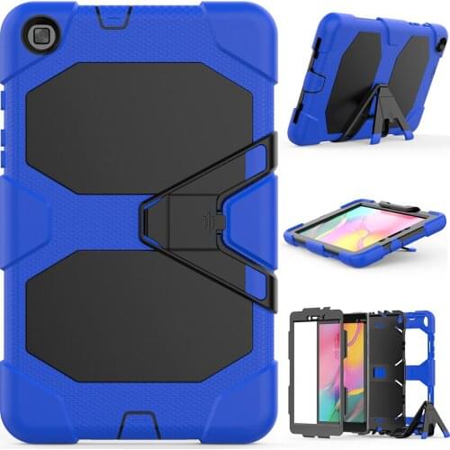Shockproof Silicone Case for Samsung Galaxy Tab A7 Lite 8.7 SM-T220 T225 2021 Kickstand Shockproof Tablet Cover with Soft Film