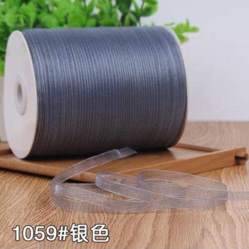 Silver 6MM 10meters Long Pretty Organza Ribbon Wedding Decoration Invitation Card Gift Wrapping Scrapbooking Supplies Riband