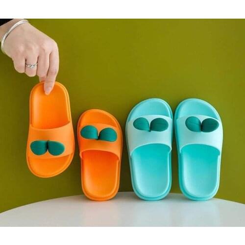 Summer PVC Cute Style Childrens Slippers Flip Flap Breathable Childrens Shoes Girls Boys Summer Sandals Shoes Candy Colors
