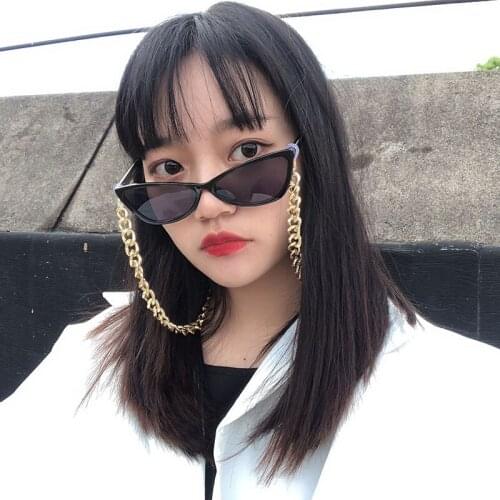 New Korea Simple Punk Geometric Glasses Chain Retro Chain Holder Cord Lanyard Women Gold Color Glasses Chain Accessories 60cm