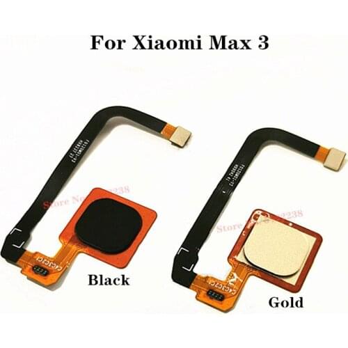 100% Original Fingerprint Button For Xiaomi Max 3 Touch ID Fingerprint Sensor scanner For Mi Max3 Home Button Replacement Parts