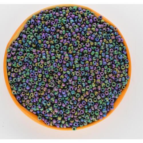 1000 pcs / lot Multi Colors Matte beads 2 mm Czech Crystal Seed Spacer Beads Tube for Jewelry DIY Accessories Wholesale Loose