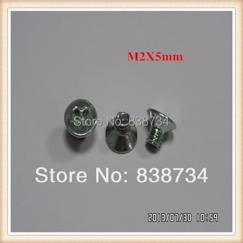 1000pcs m2*5mm inox phillips countersunk falt head micro delectric machine screw