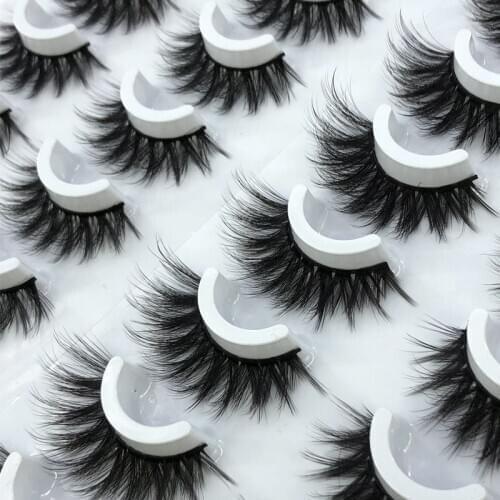 16 Pairs Eyelashs Natural long 3D Faux Mink Eyelashes Thick HandMade Full Strip Lashes Volume Soft Mink Lashes False Eyelashe