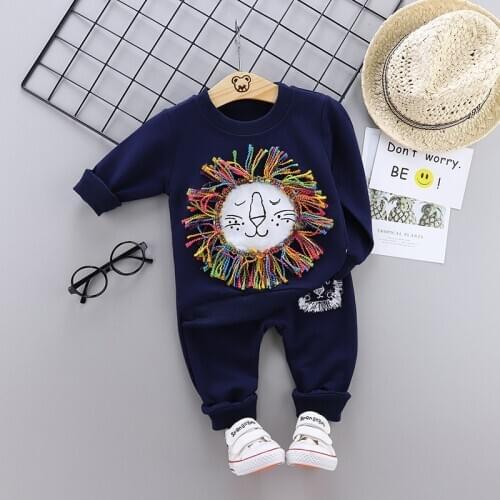 2020 NEW Baby T-shirt Pants 2Pcs Suits Toddler Tracksuits Children Boys Girls CARTOON Style Clothing Sets Kids Clothes Toddler