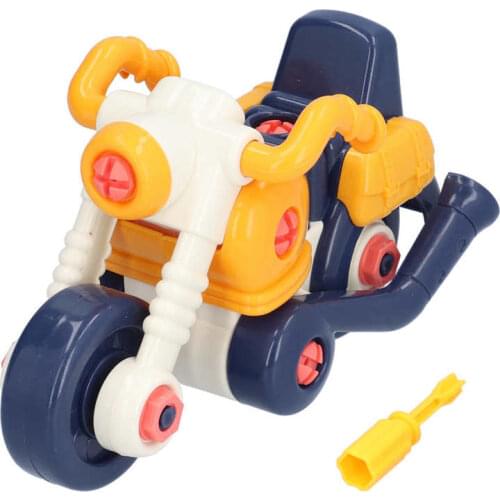 3D Nut DIY Disassembly Combination Assembly Motorcycle Construction Set Toys For Children Screw Model Kits Educational Toys