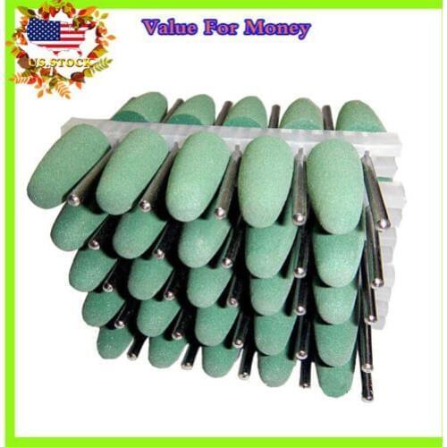 50pcs Dental Materials Silicon Rubber Polishing Grinding Bur Dental Polishing Burs 2.35mm
